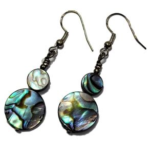 Abalone Shell Drop Earrings